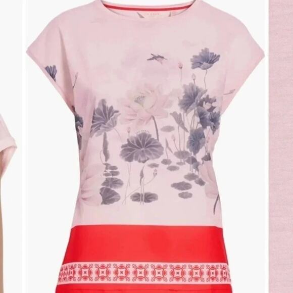 Ted Baker Jennay Lake of Dreams Tee Size 4 - Picture 3 of 9